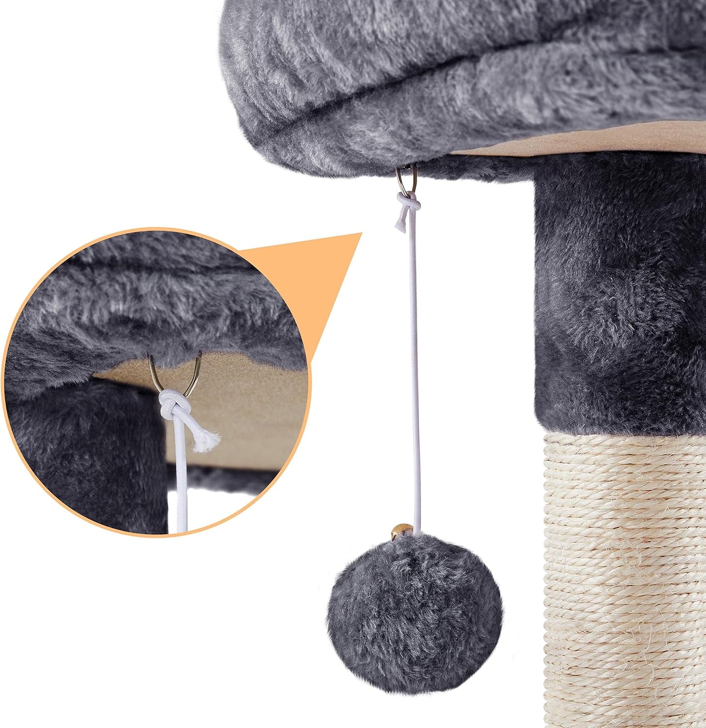 Multi-Level Cat Condo Tower - 34-Inch Cat Tree with Scratch Boards and Sisal Posts for Indoor Kittens