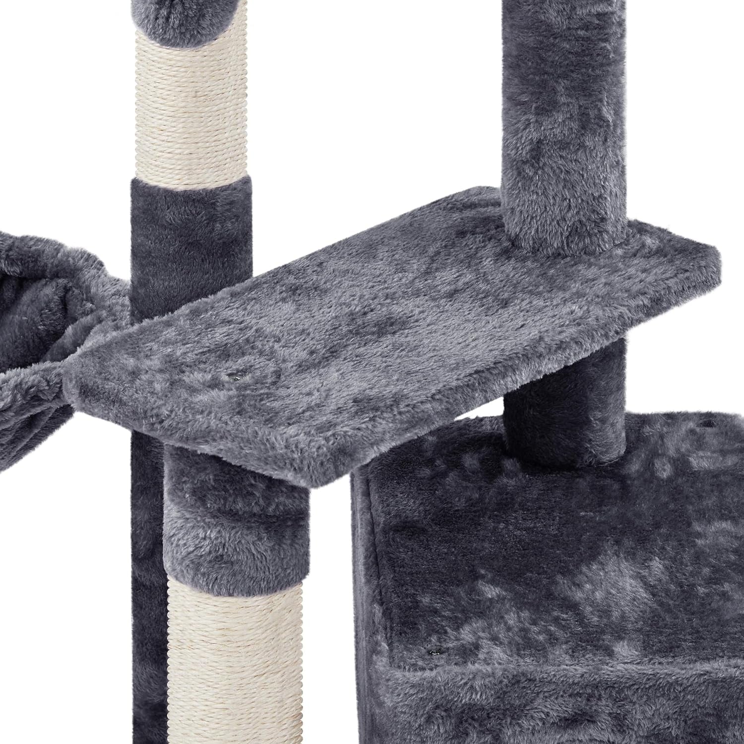 Multi-Level Cat Condo Tower - 34-Inch Cat Tree with Scratch Boards and Sisal Posts for Indoor Kittens
